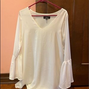 Lulus white long sleeve dress